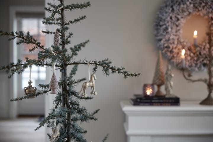 Décoration de Noël cheval Serafina 11 cm, Doré antique Lene Bjerre