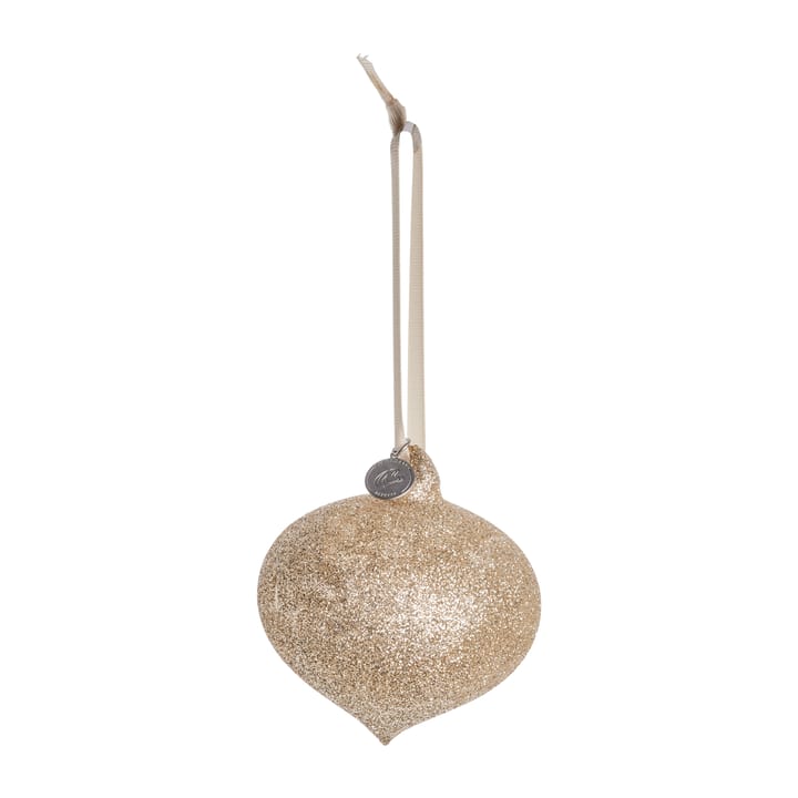Décoration de Noël Glitteria Ø10 cm - light gold - Lene Bjerre
