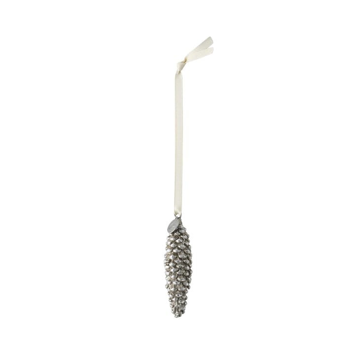 Décoration de Noël pomme de pin Sella 9 cm, Argent antique Lene Bjerre