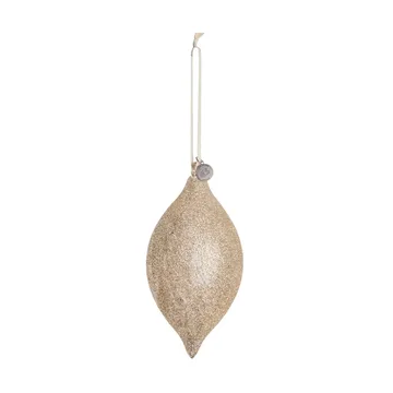 Decoration suspension de Noël Glitteria 17 cm - Or clair  - Lene Bjerre