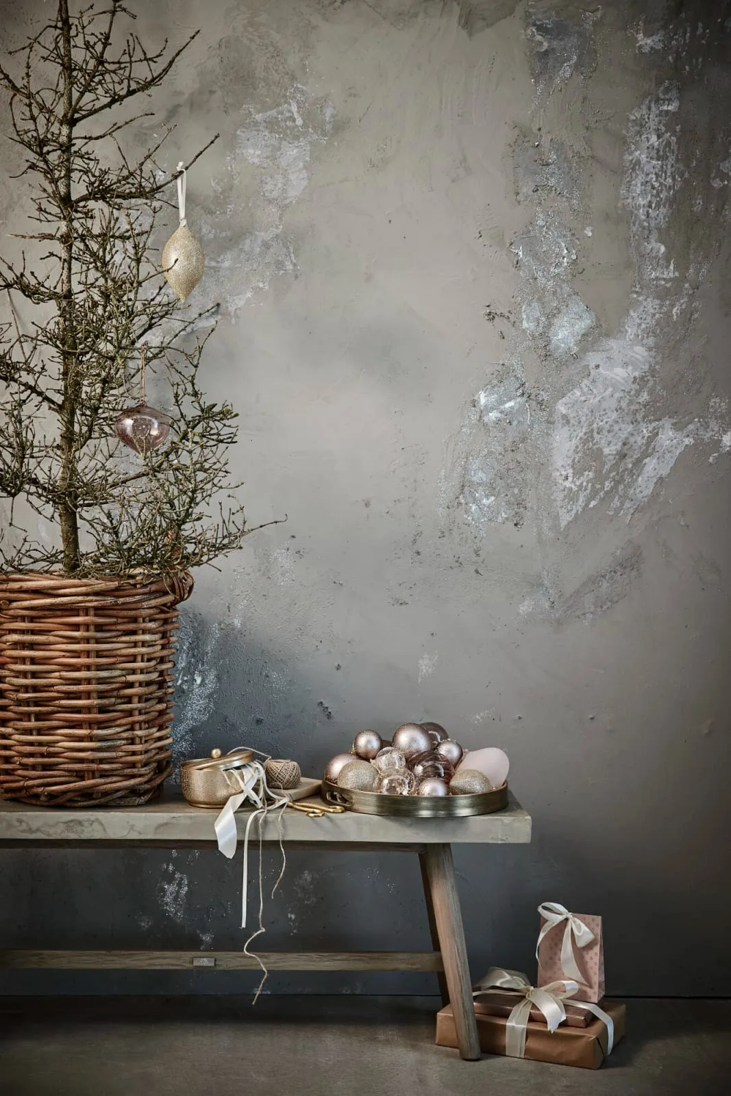 Decoration suspension de Noël Glitteria 17 cm, Or clair  Lene Bjerre