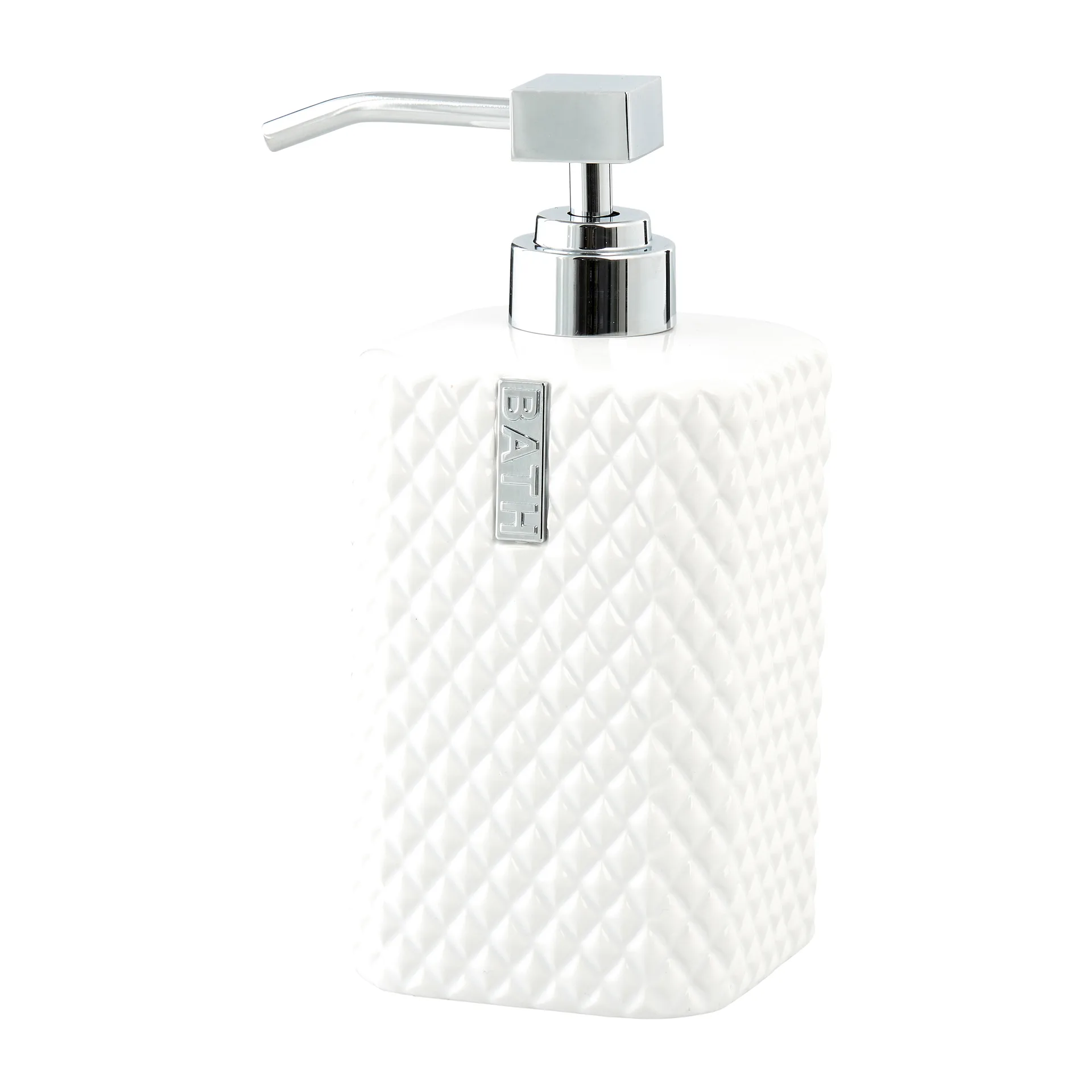 Distributeur de savon Marion 17,5 cm, White-silver Lene Bjerre