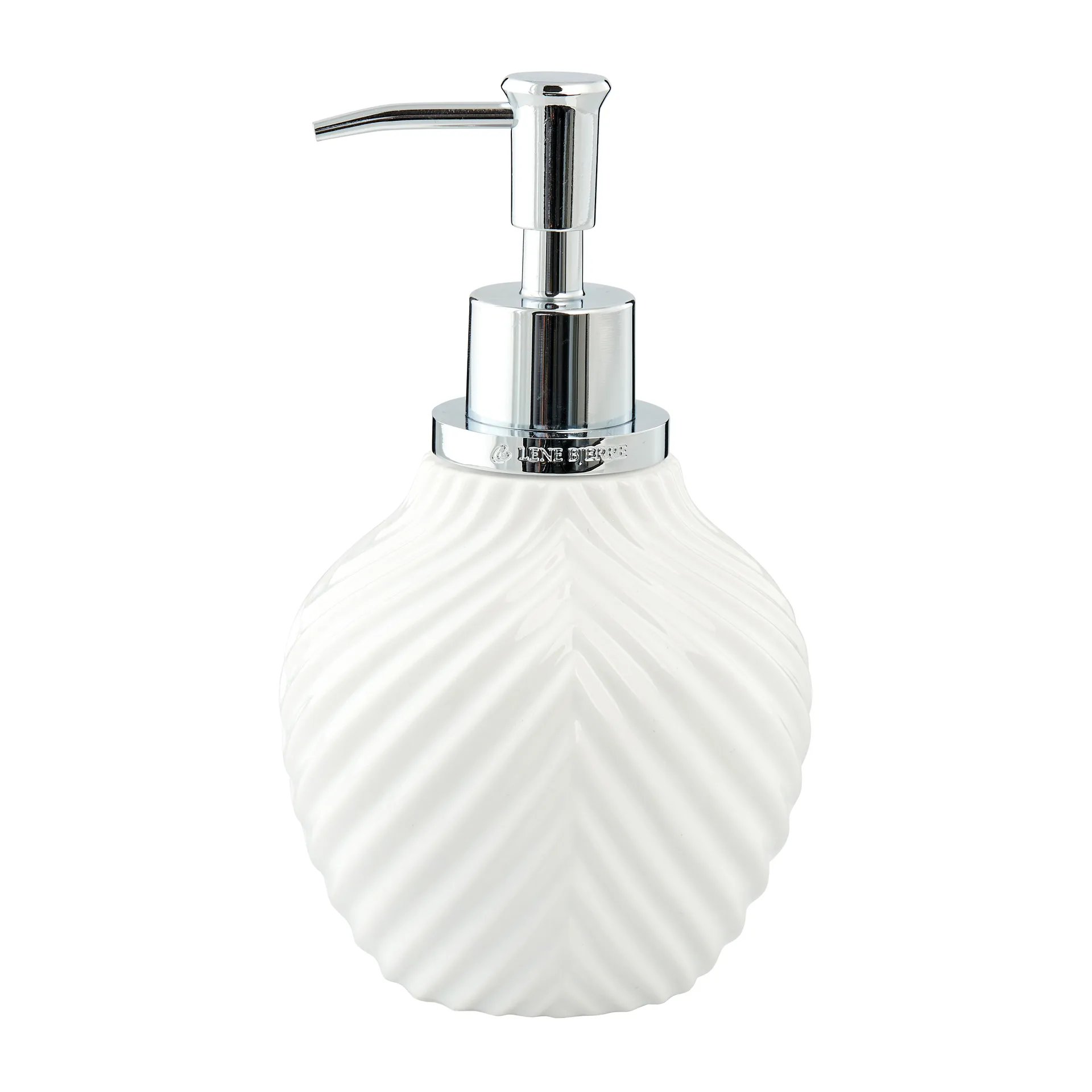 Distributeur de savon Milda 17,5 cm, White-silver Lene Bjerre