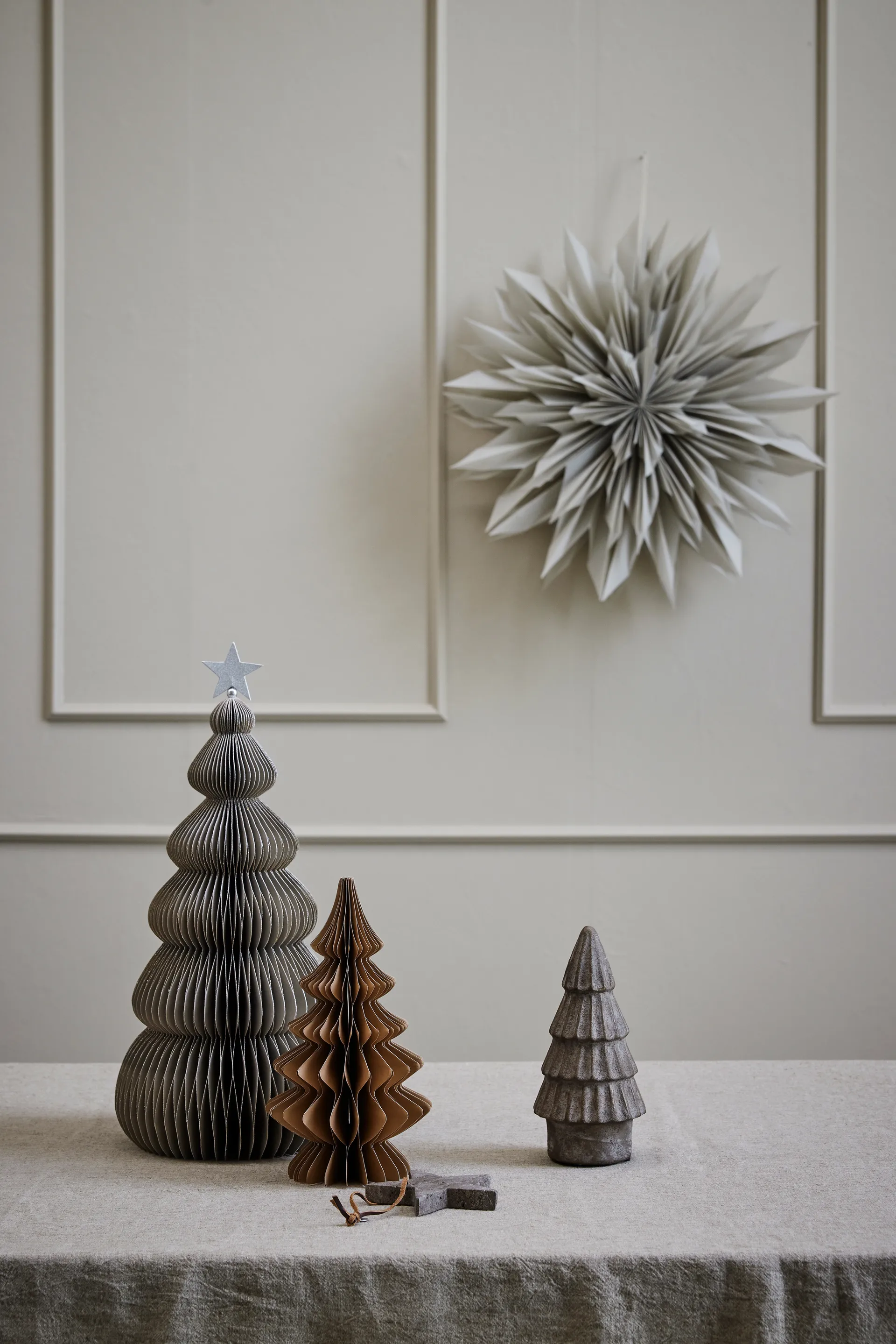 Étoile décorative Palisia Ø40 cm, Gris clair Lene Bjerre