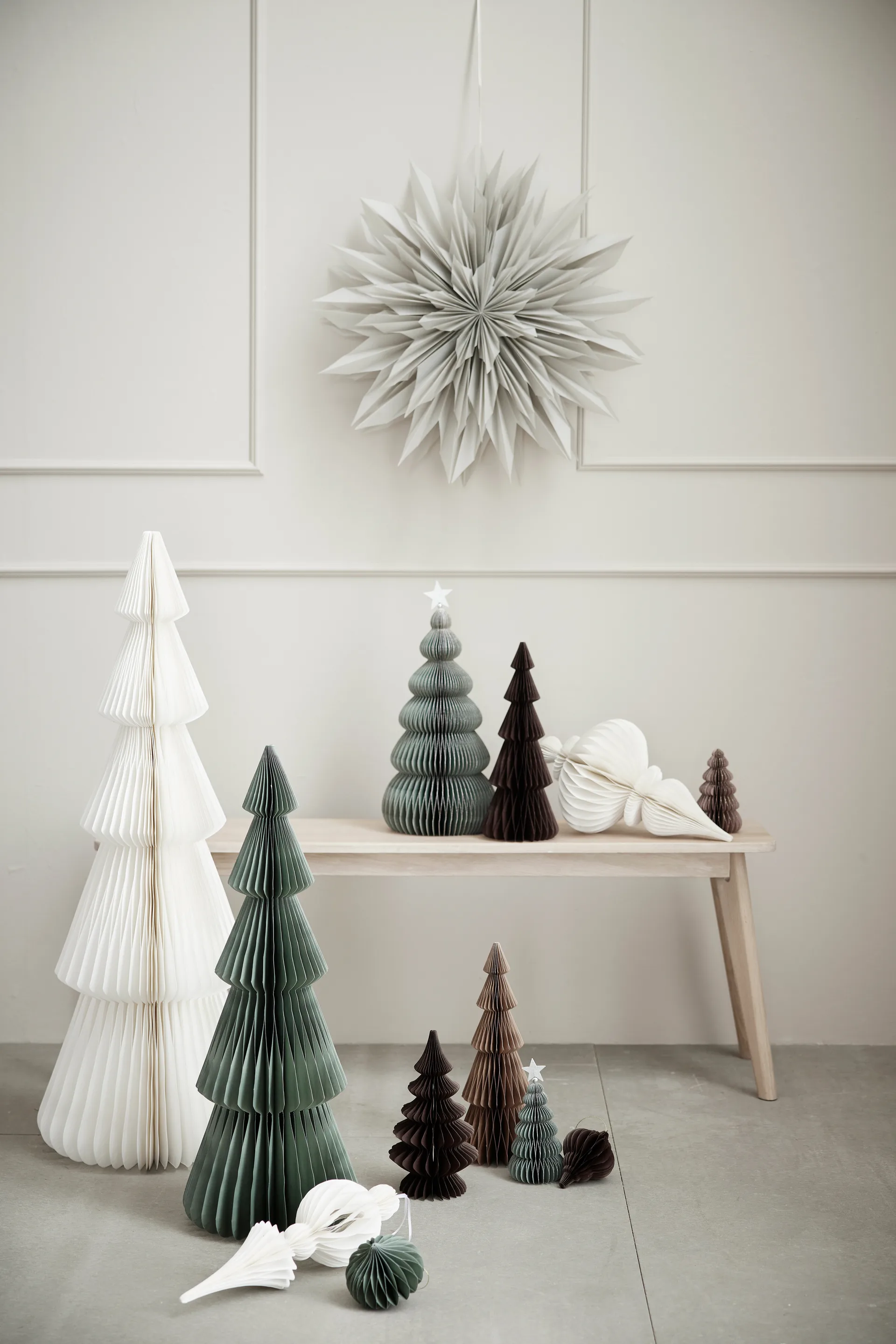 Étoile décorative Palisia Ø60 cm, Gris clair Lene Bjerre