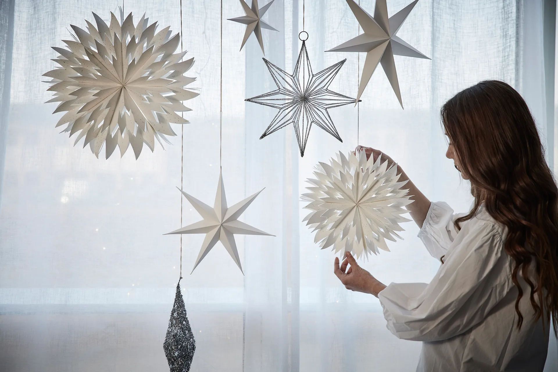 Flocon de neige Pappia 40 cm, white Lene Bjerre