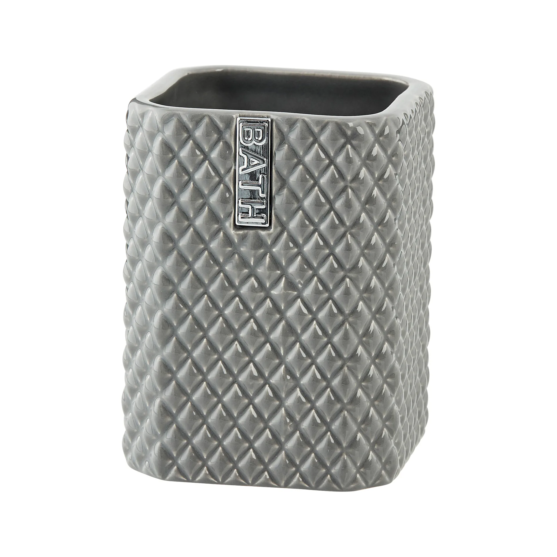 Mug à brosse à dents Marion 10,5 cm, Monument grey-silver Lene Bjerre
