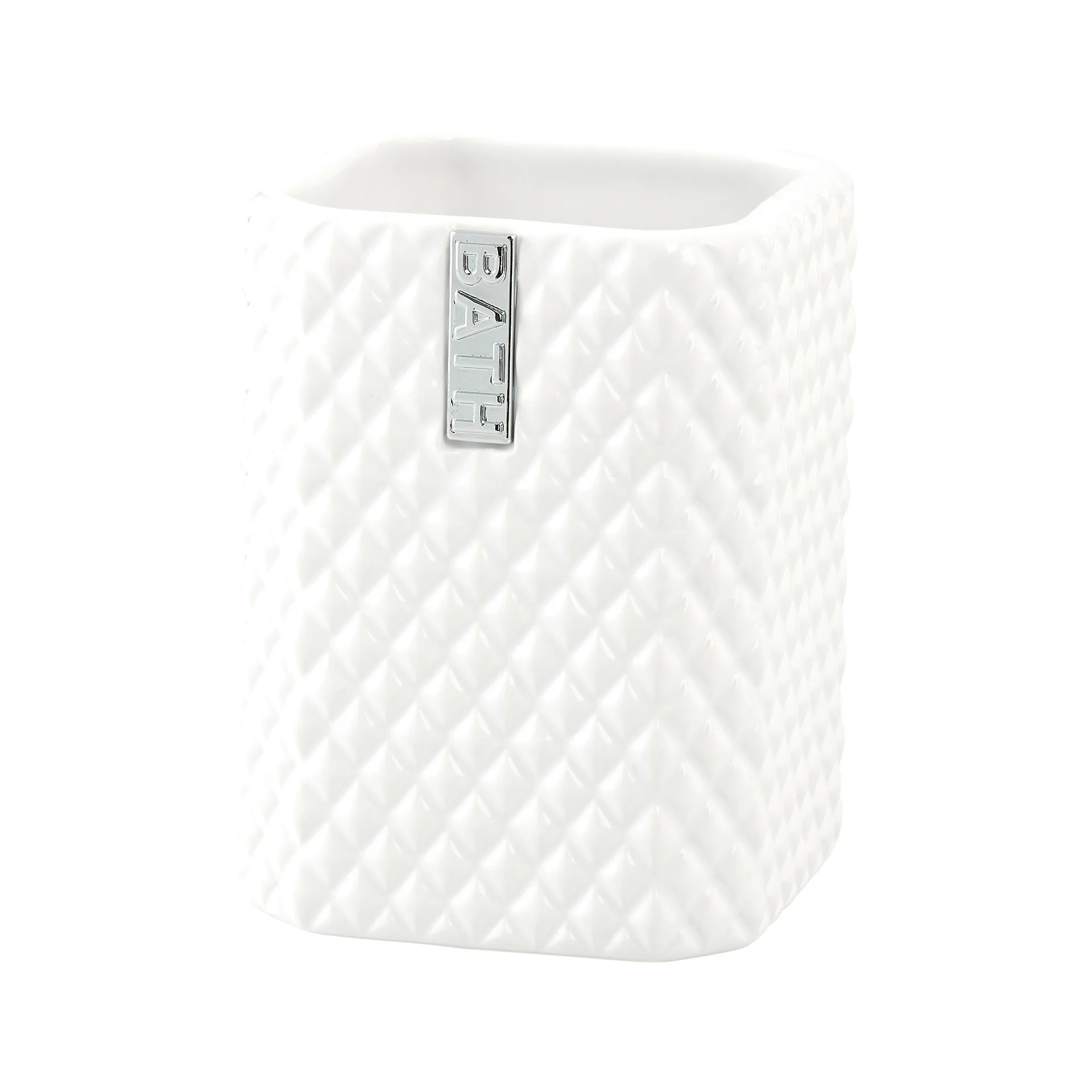 Mug à brosse à dents Marion 10,5 cm, White-silver Lene Bjerre