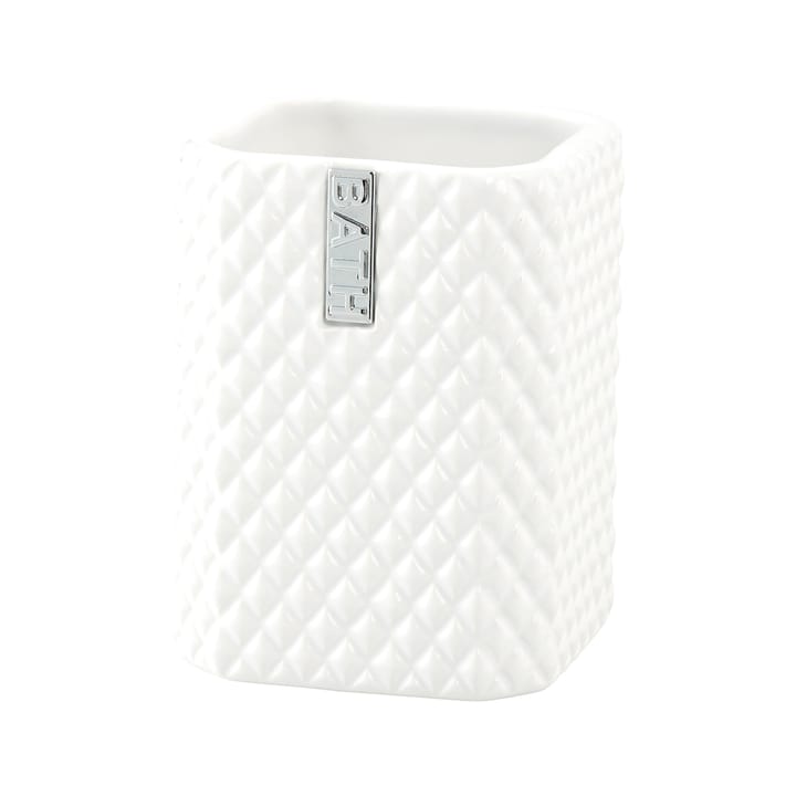 Mug à brosse à dents Marion 10,5 cm - White-silver - Lene Bjerre