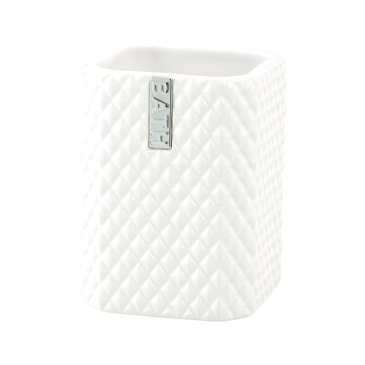 lene bjerre mug à brosse à dents marion 10,5 cm white-silver