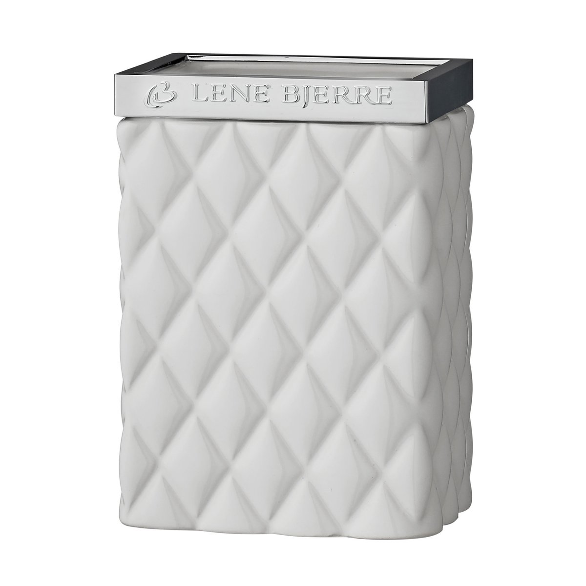 Lene Bjerre Mug à brosse à dents Portia blanc-argenté