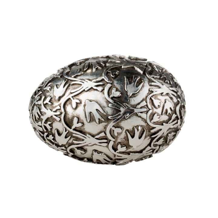 Oeuf décoratif Semina 6 cm - Antique silver - Lene Bjerre