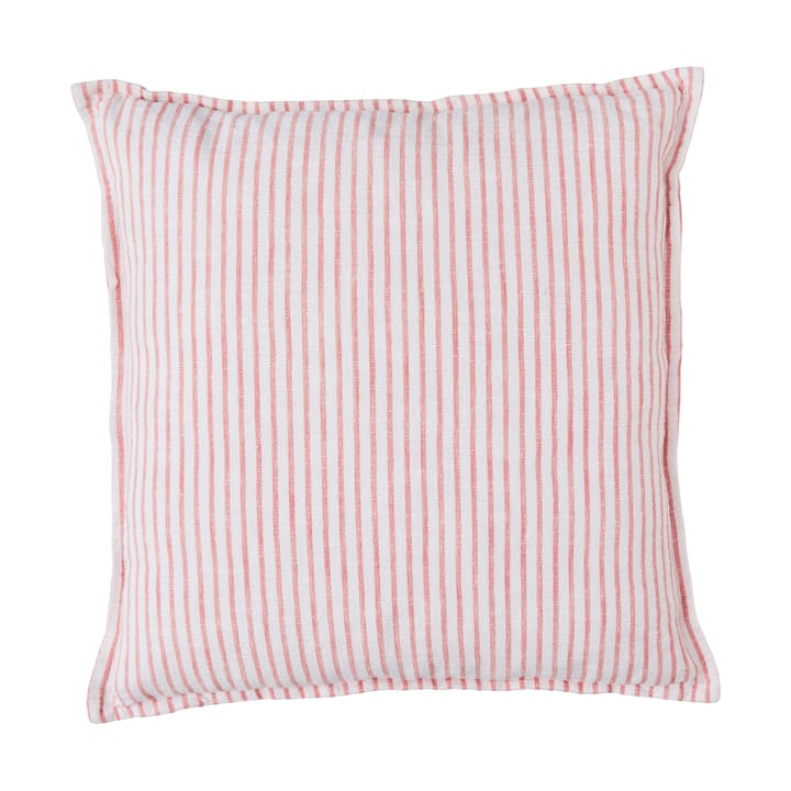 Olivia coussin 60x60 cm - Off White-Dark Coral - Lene Bjerre