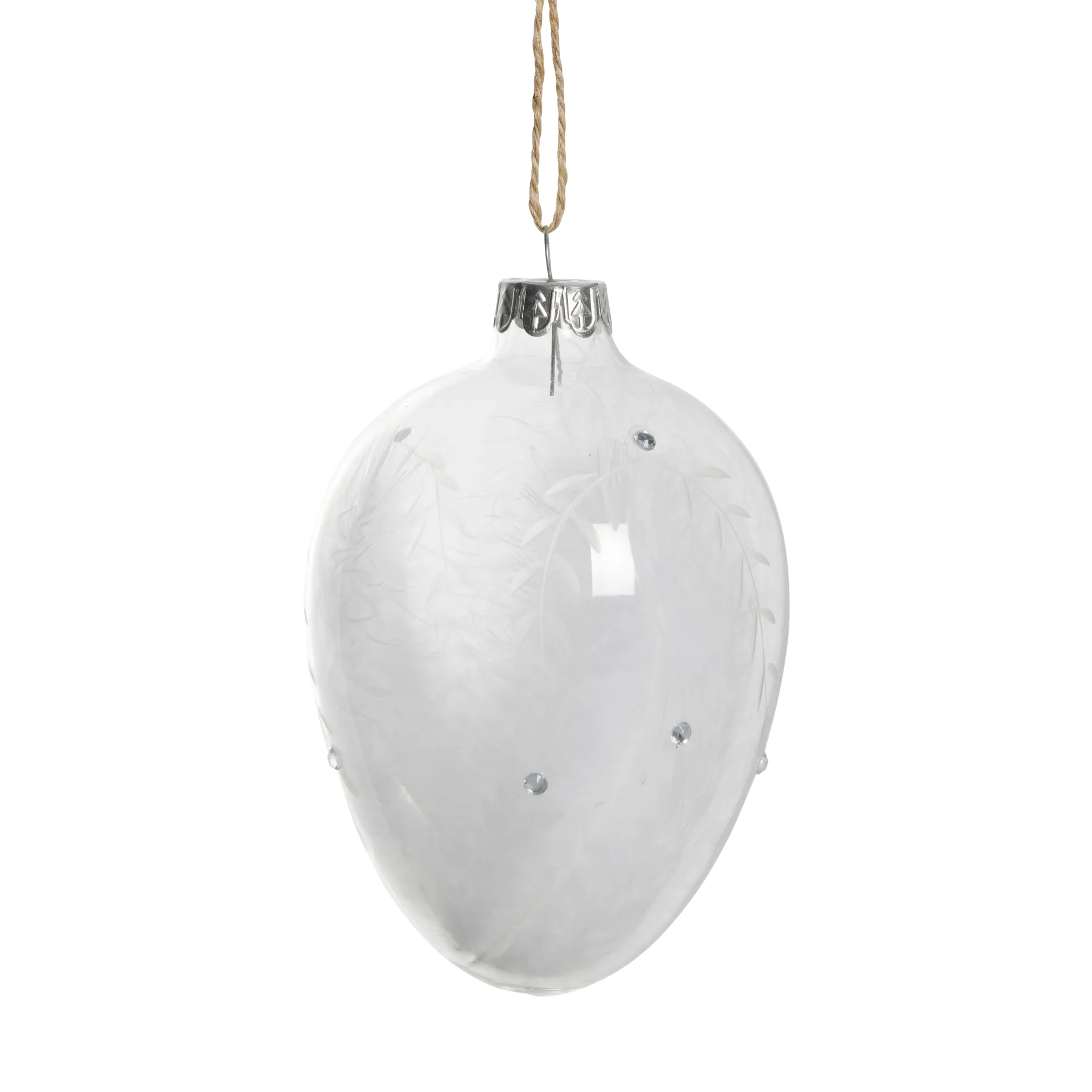 Pendentif de Pâques Estille 12 cm, Clear-white Lene Bjerre