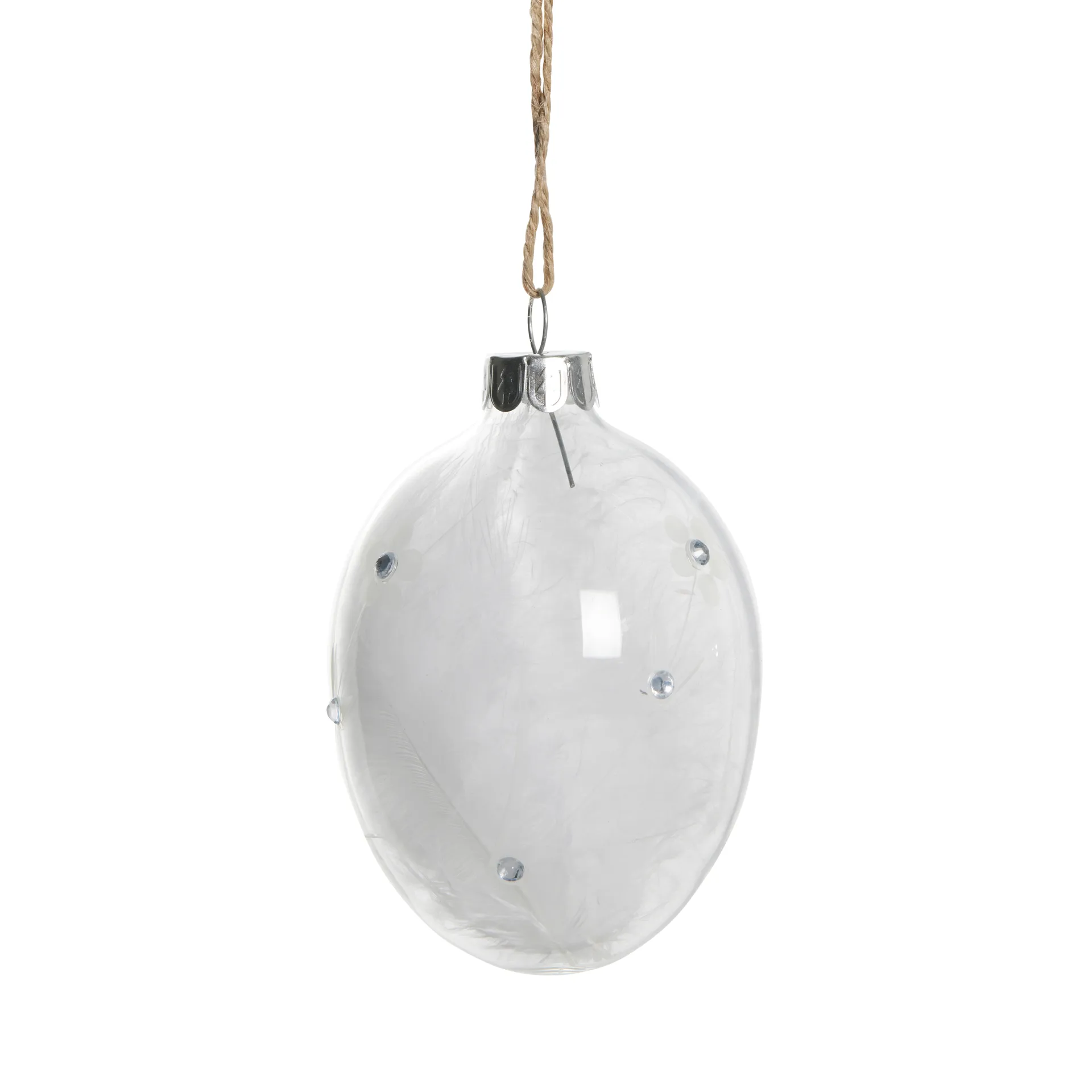 Pendentif de Pâques Estille 8,8 cm, Clear-white Lene Bjerre