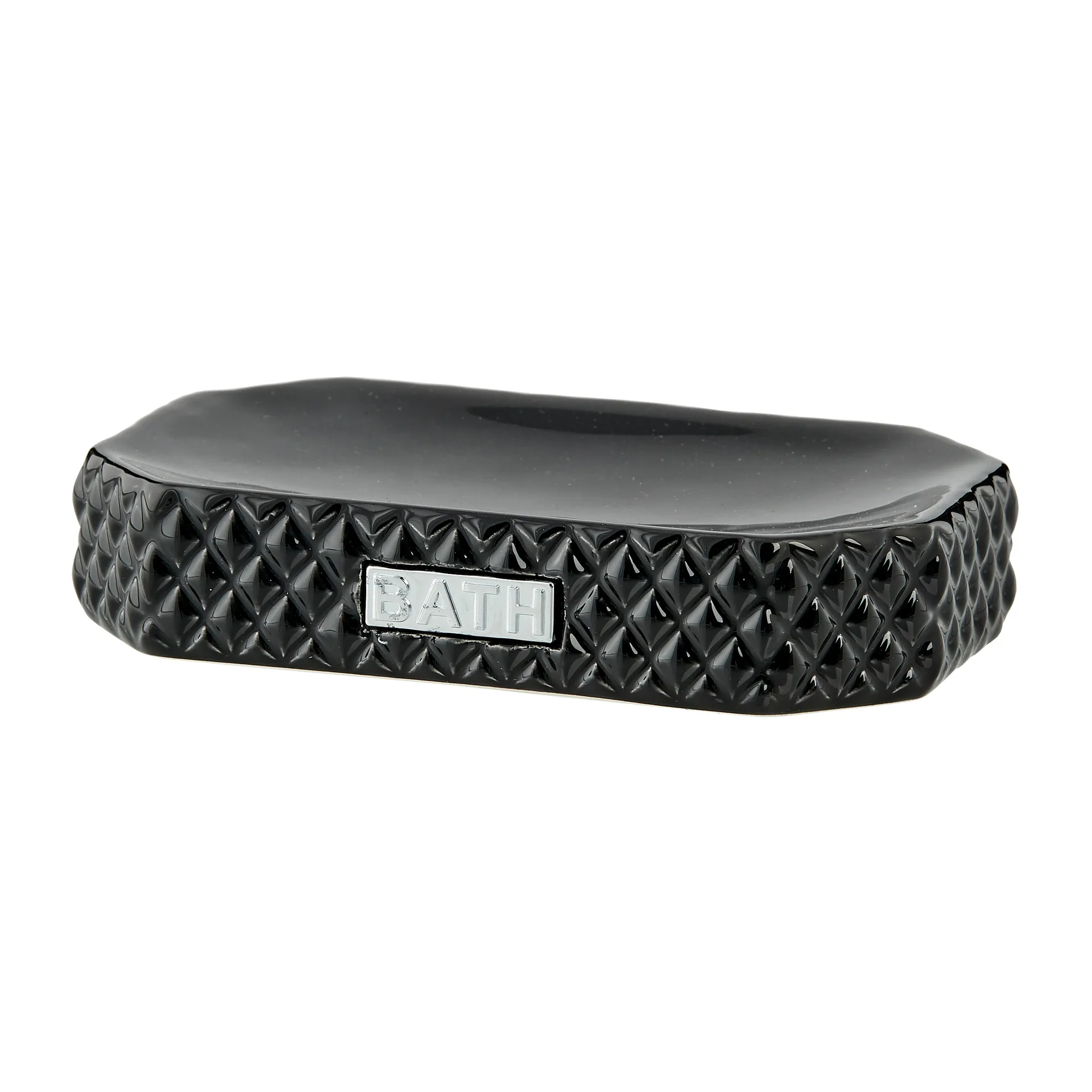 Porte-savon Marion 13,5x9 cm, Black-silver Lene Bjerre