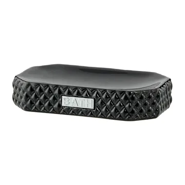 Porte-savon Marion 13,5x9 cm - Black-silver - Lene Bjerre