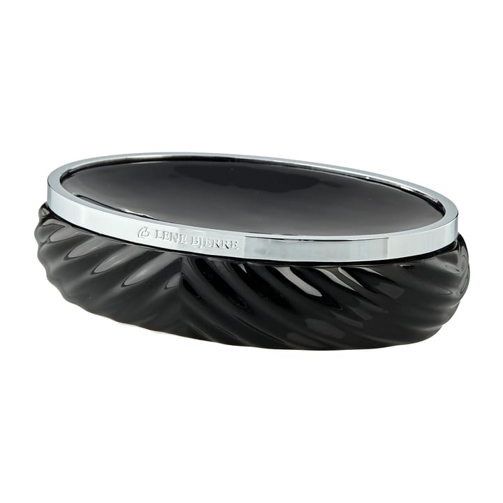 Porte-savon Milda 10,5x14,5 cm, Black-silver Lene Bjerre