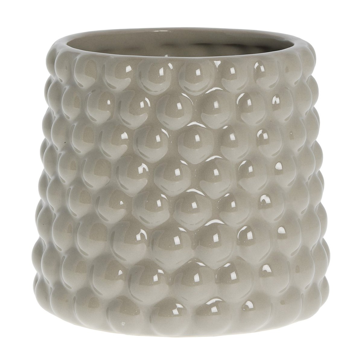 Lene Bjerre Pot Dotsie o14 cm Grey | Design Scandinave | Cache-pots | Gris