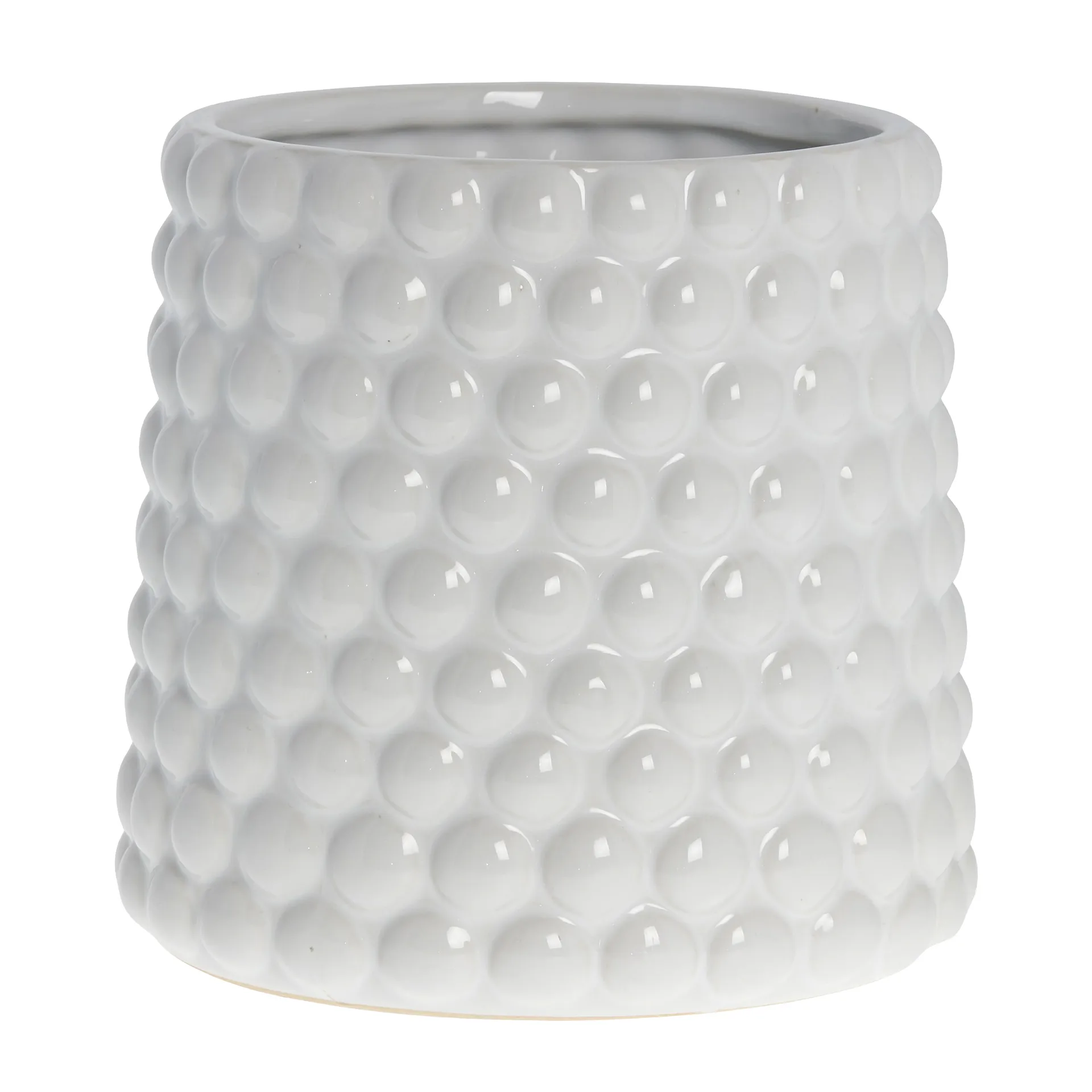 Pot Dotsie Ø20 cm, White Lene Bjerre