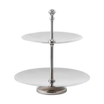 Présentoir à étages Sigrine - Argenté, 25x25xH27 cm - Lene Bjerre