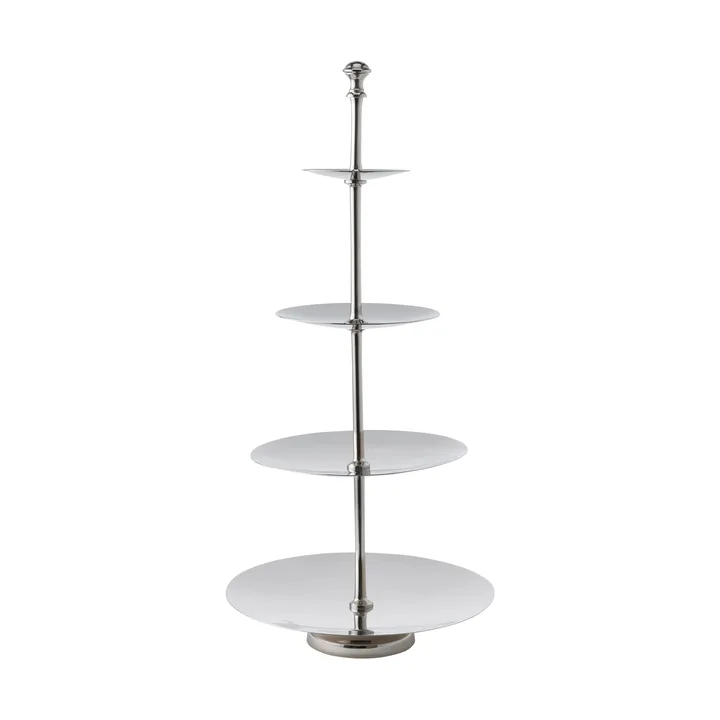 Présentoir à étages Sigrine - Argenté, 25x25xH53 cm - Lene Bjerre