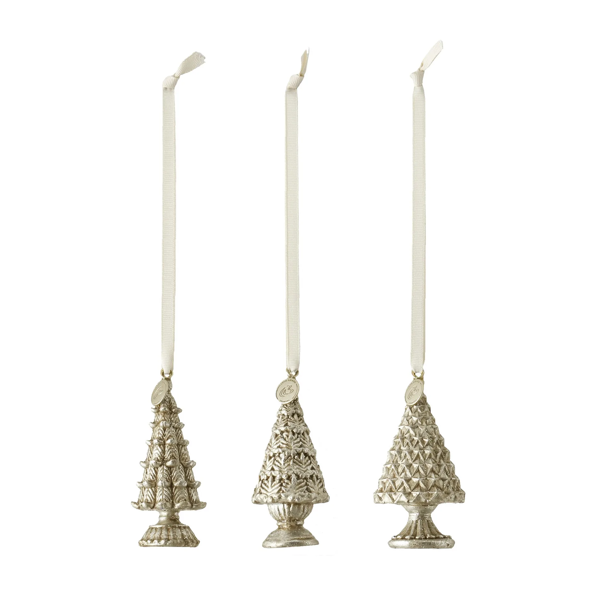 Sapins de Noël Sella Lot de 3, Doré antique Lene Bjerre