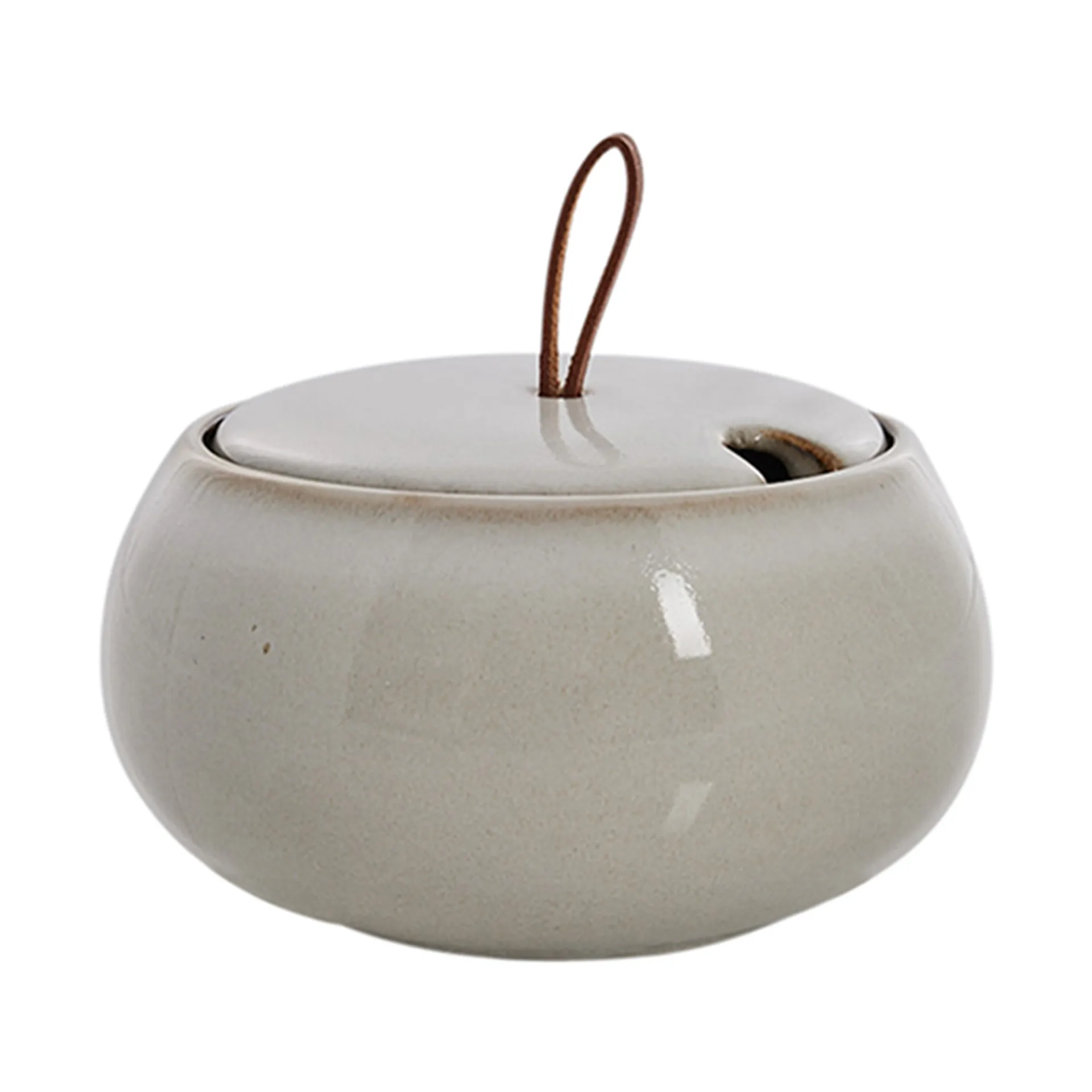 Sucrier à couvercle Amera Ø 13 cm, White sands Lene Bjerre