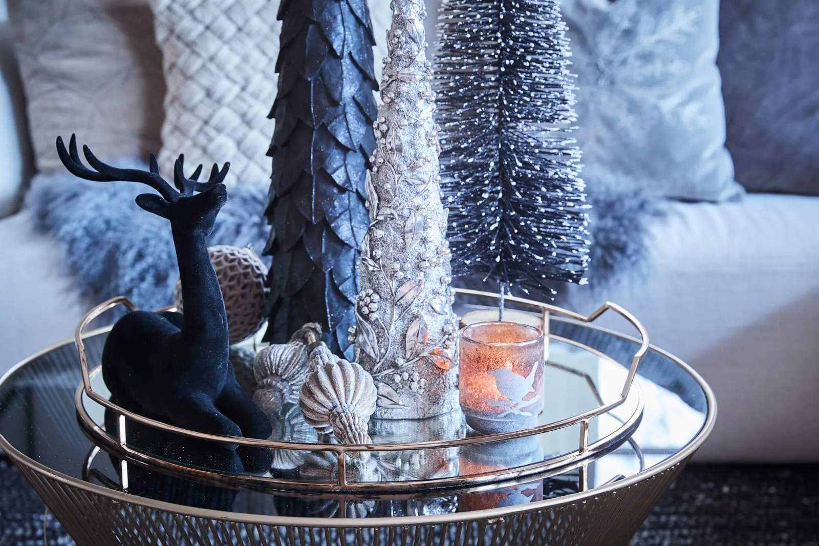 Suspension de Noël Norille 12 cm, Gris foncé Lene Bjerre