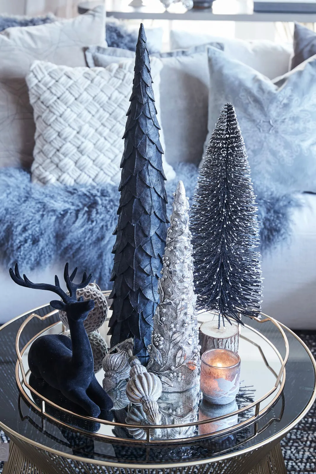 Suspension de Noël Norille 12 cm, Gris foncé Lene Bjerre