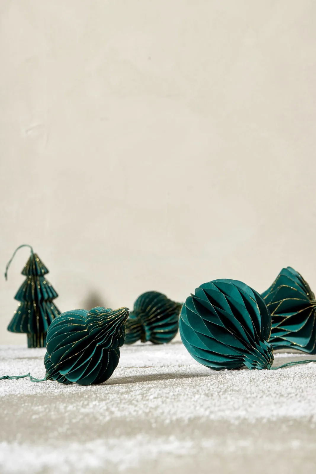 Suspension de Noël Pappia 12 cm, Vert foncé, ovale Lene Bjerre