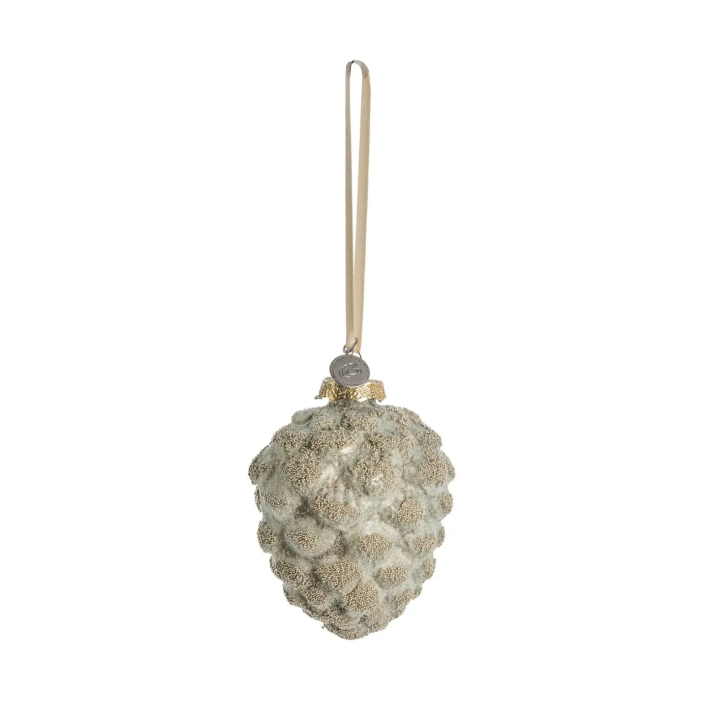 Suspension de Noël pomme de pin Norille 10 cm, Dusty Green Lene Bjerre