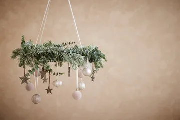 Suspension de Noël pomme de pin Norille 10 cm - Dusty Green - Lene Bjerre