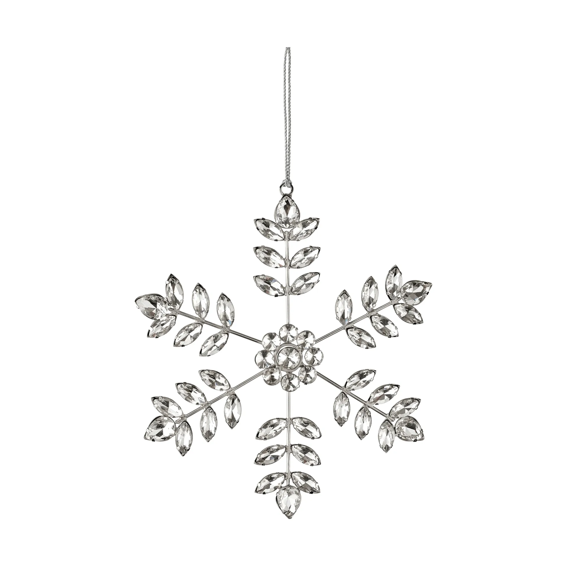 Suspension décorative flocon de neige Ada, Argenté, 18x18 cm Lene Bjerre