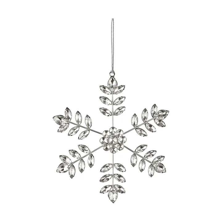 Suspension décorative flocon de neige Ada - Argenté, 18x18 cm - Lene Bjerre