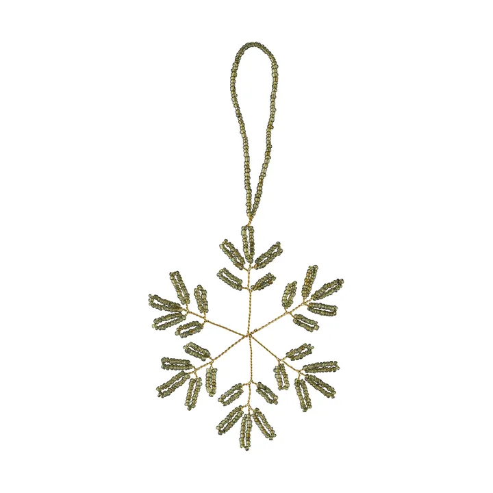 Suspension décorative Misolde - Vert, 9x9 cm - Lene Bjerre