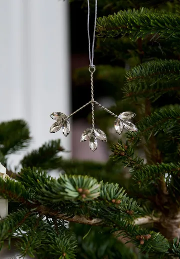Suspension décorative ornement Ada - Argenté, 5x4x10 cm - Lene Bjerre
