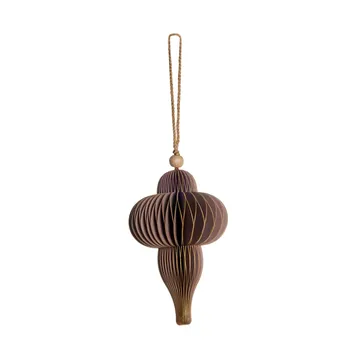Suspension décorative Paline 10 cm - Dark rose-silver - Lene Bjerre