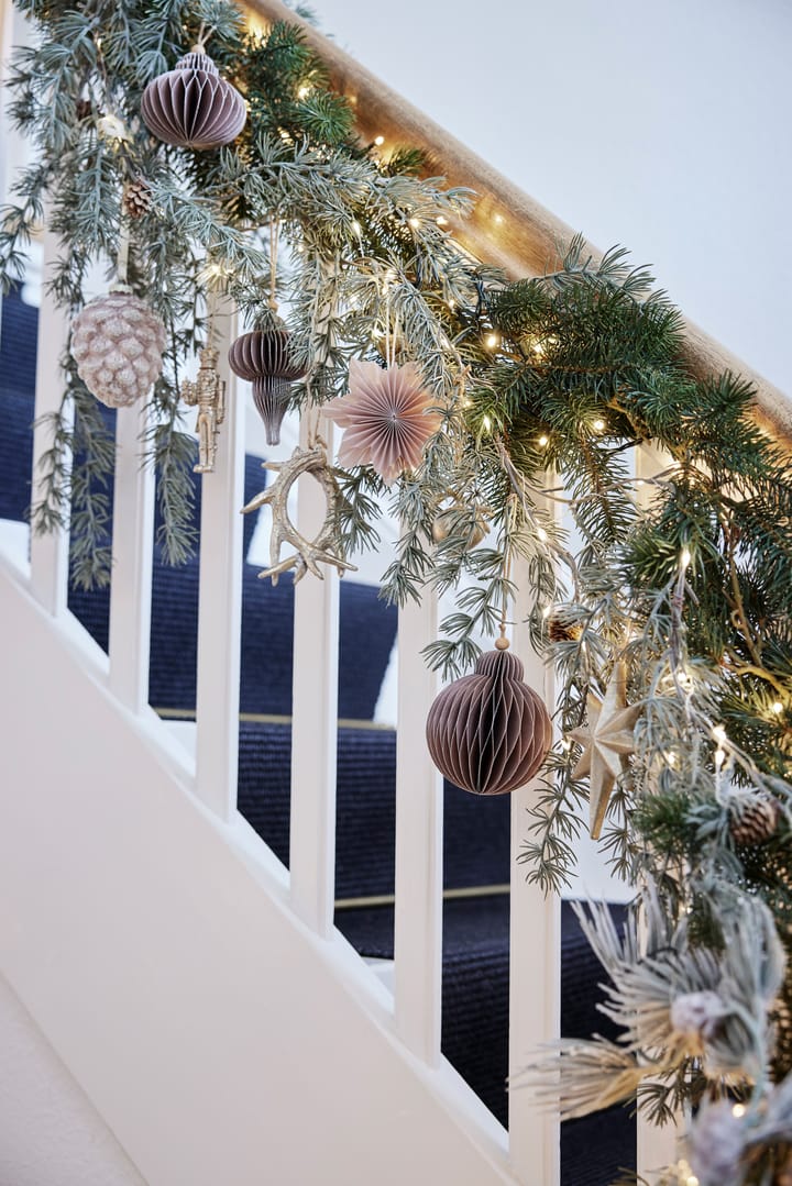 Suspension décorative Paline Ø10 cm, Dark rose-silver Lene Bjerre