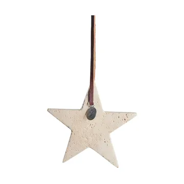 Suspension étoile de Noël Elina 10 cm - Lin - Lene Bjerre