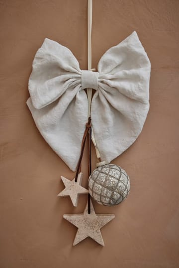 Suspension étoile de Noël Elina 10 cm - Lin - Lene Bjerre