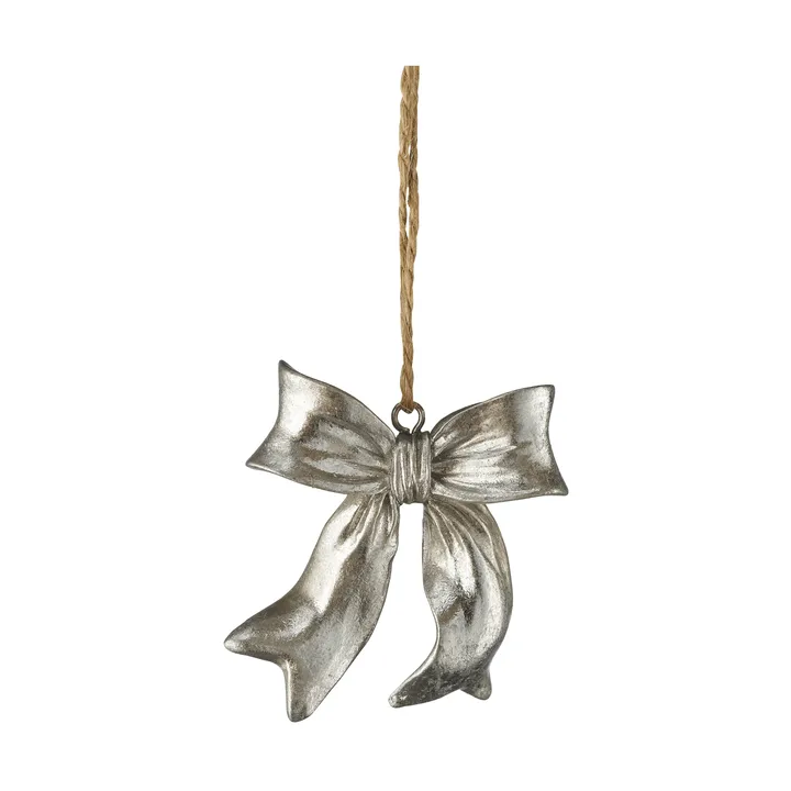 Suspension nœud Serafina - Argenté, 6x2,5x6,7 cm - Lene Bjerre