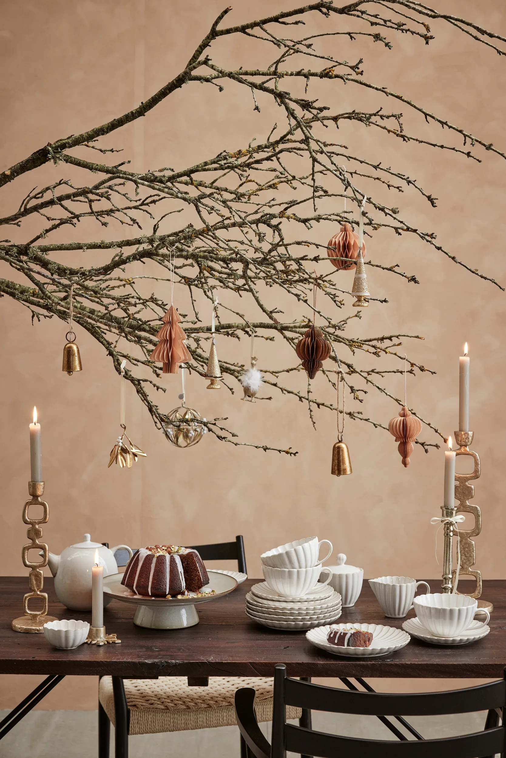 Suspension sapin de Noël Pappia 15 cm, Rose Lene Bjerre