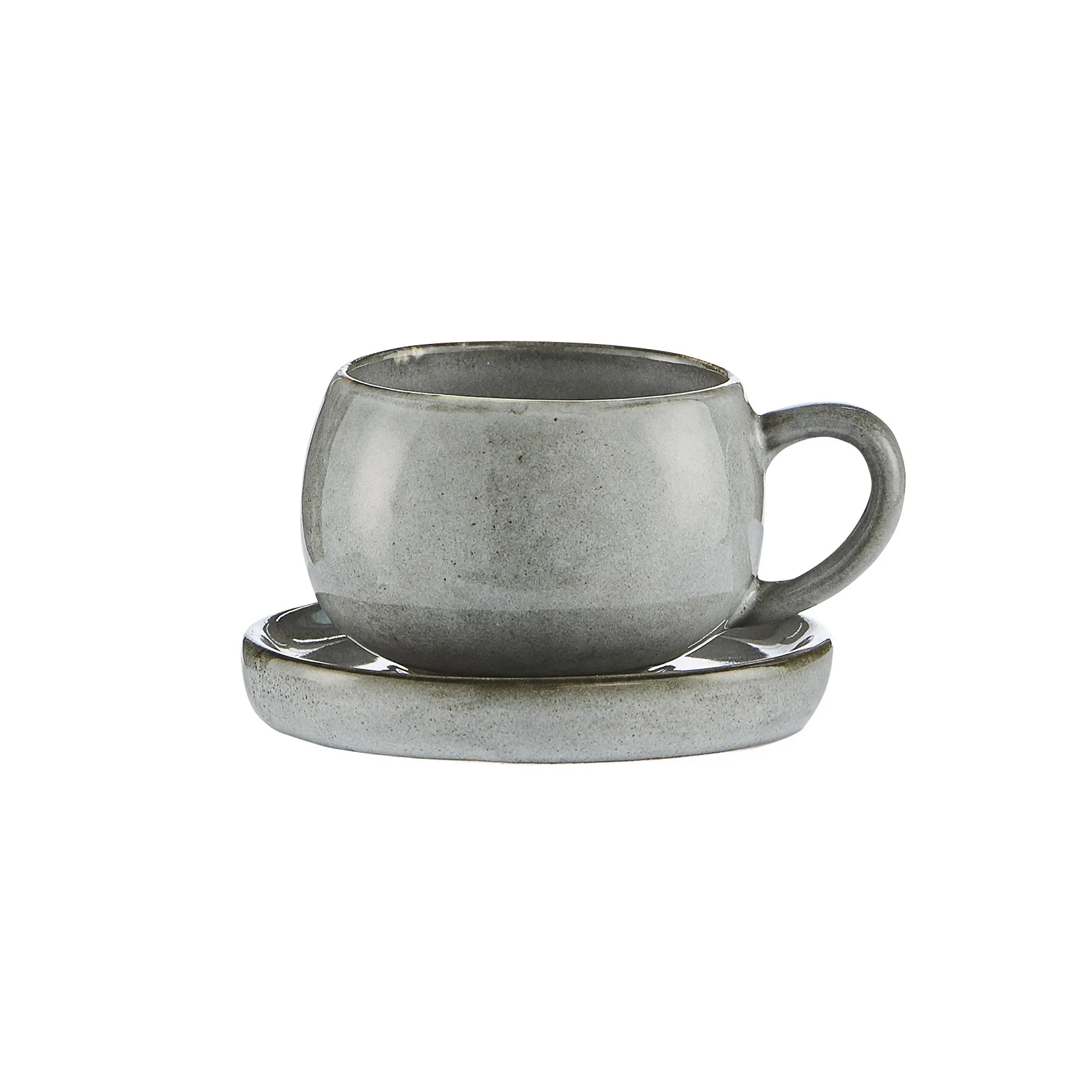 Tasse à espresso avec soucoupe Amera, Gris Lene Bjerre