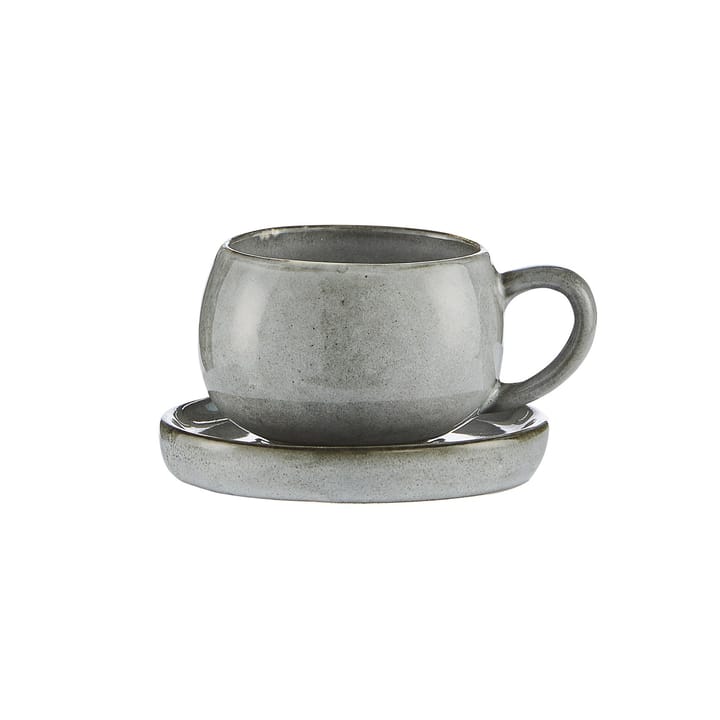 Tasse à espresso avec soucoupe Amera - Gris - Lene Bjerre