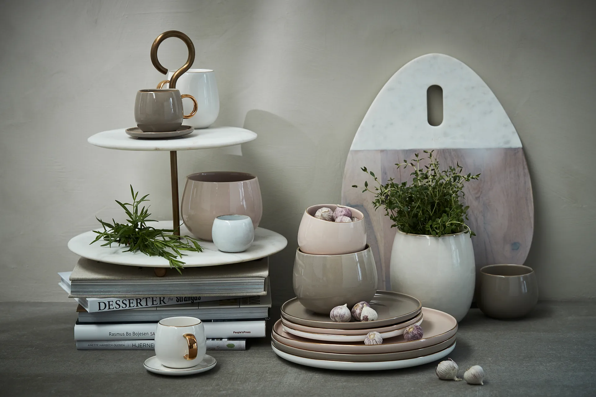 Tasse à espresso avec soucoupe Clara 15 cl, Driftwood Lene Bjerre