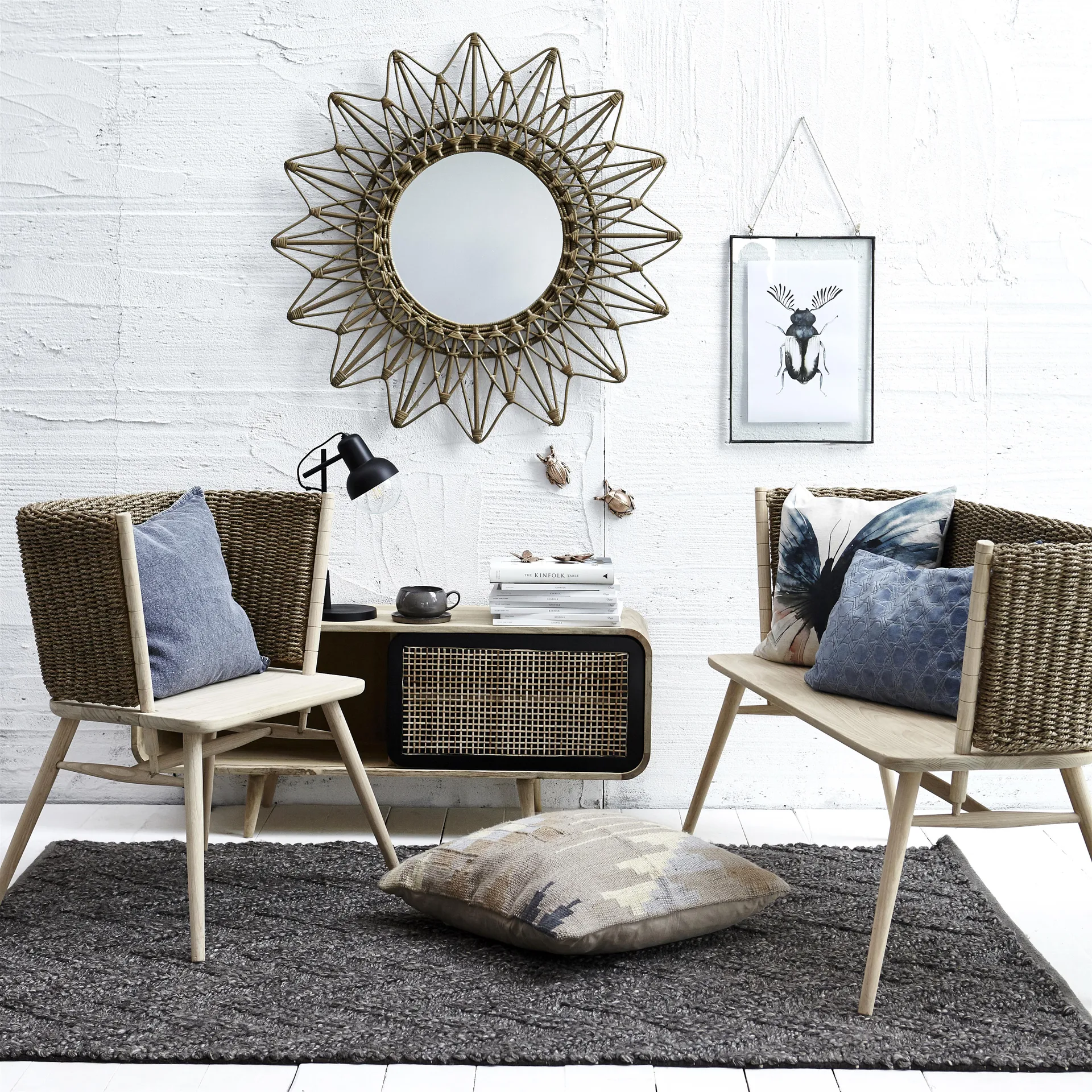 Tasse et soucoupe Amera, Gris Lene Bjerre