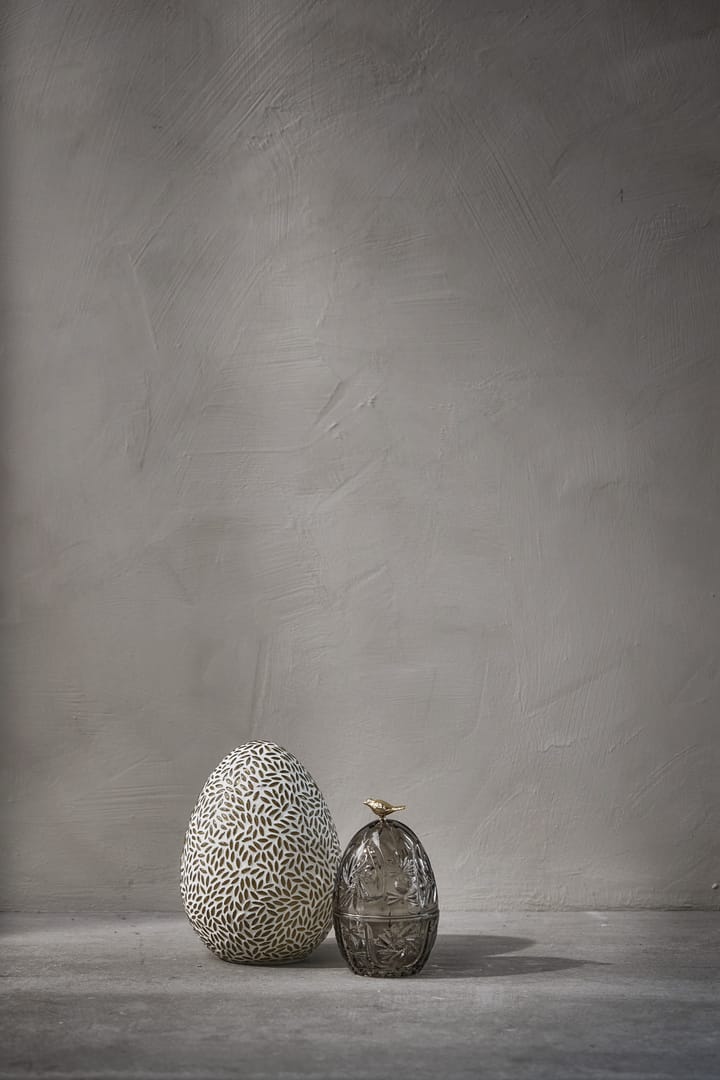 Œuf de Pâques Murilia clear-white, 15 cm Lene Bjerre