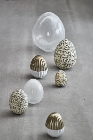 Œuf de Pâques Murilia mellow-white - 15 cm - Lene Bjerre