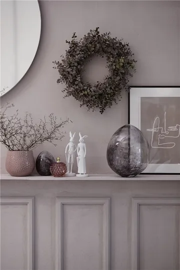 Œuf décoratif Murina 15 cm - Clear-black - Lene Bjerre